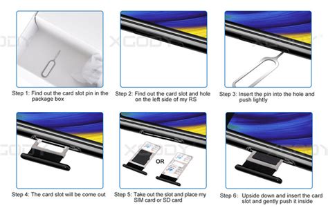 xgody s10 smart phone sim card install|XGODY phone cover insert cards.